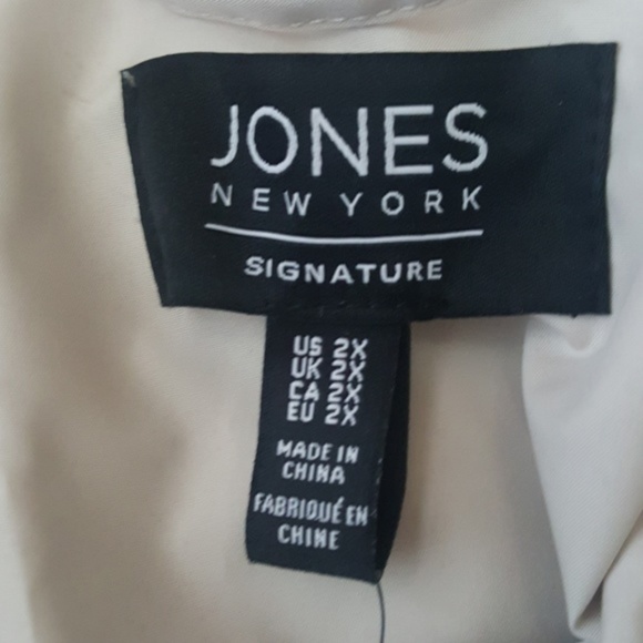 New Jones New York Cream Utility Vest - Picture 6 of 7